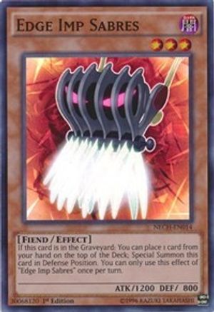 Edge Imp Sabres (NECH-EN014) - The New Challengers 1st Edition The New Challengers Yugioh Single  Squirtle Squad Card Shop.