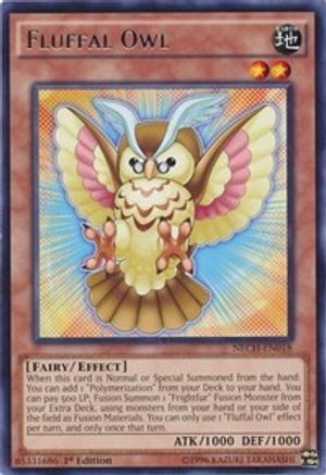 Fluffal Owl (NECH-EN018) - The New Challengers 1st Edition The New Challengers Yugioh Single  Squirtle Squad Card Shop.