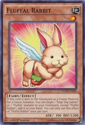 Fluffal Rabbit (NECH-EN020) - The New Challengers Unlimited The New Challengers Yugioh Single  Squirtle Squad Card Shop.
