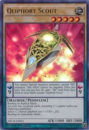 Qliphort Scout (NECH-EN021) - The New Challengers 1st Edition The New Challengers Yugioh Single  Squirtle Squad Card Shop.