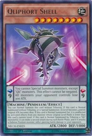 Qliphort Shell (NECH-EN025) - The New Challengers Unlimited The New Challengers Yugioh Single  Squirtle Squad Card Shop.