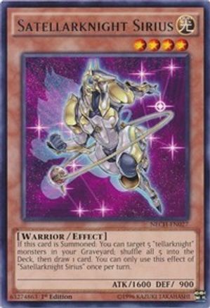 Satellarknight Sirius (NECH-EN027) - The New Challengers Unlimited The New Challengers Yugioh Single  Squirtle Squad Card Shop.