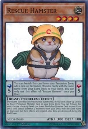 Rescue Hamster (NECH-EN039) - The New Challengers 1st Edition The New Challengers Yugioh Single  Squirtle Squad Card Shop.
