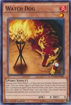 Watch Dog (NECH-EN040) - The New Challengers 1st Edition The New Challengers Yugioh Single  Squirtle Squad Card Shop.