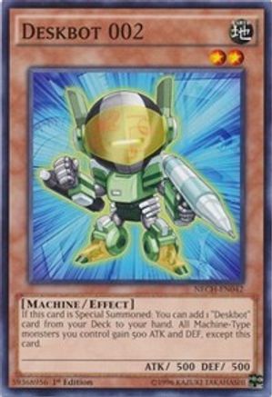 Deskbot 002 (NECH-EN042) - The New Challengers Unlimited The New Challengers Yugioh Single  Squirtle Squad Card Shop.