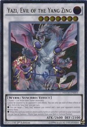 Yazi, Evil of the Yang Zing (UTR) (NECH-EN051) - The New Challengers 1st Edition The New Challengers Yugioh Single  Squirtle Squad Card Shop.