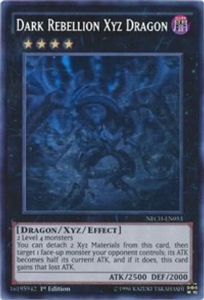 Dark Rebellion Xyz Dragon (Ghost Rare) (NECH-EN053) - The New Challengers Unlimited The New Challengers Yugioh Single  Squirtle Squad Card Shop.