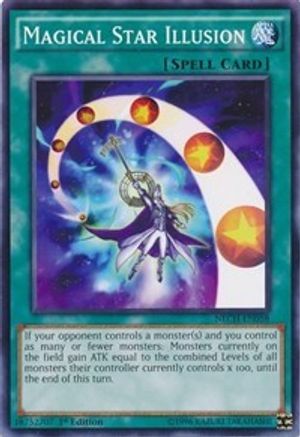 Magical Star Illusion (NECH-EN058) - The New Challengers 1st Edition The New Challengers Yugioh Single  Squirtle Squad Card Shop.