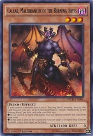 Calcab, Malebranche of the Burning Abyss (NECH-EN084) - The New Challengers Unlimited The New Challengers Yugioh Single  Squirtle Squad Card Shop.