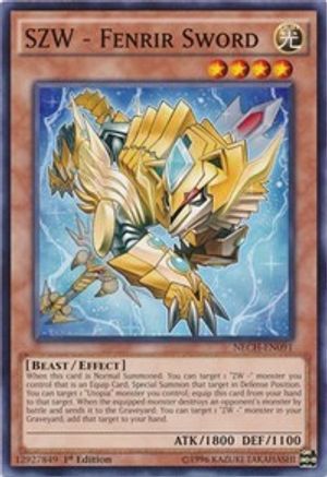 SZW - Fenrir Sword (NECH-EN091) - The New Challengers 1st Edition The New Challengers Yugioh Single  Squirtle Squad Card Shop.