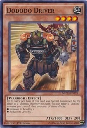 Dododo Driver (NECH-EN093) - The New Challengers Unlimited The New Challengers Yugioh Single  Squirtle Squad Card Shop.