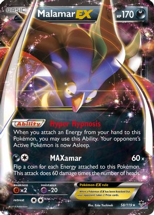 Malamar EX  - Holofoil XY  Phantom Forces - Ultra Rare XY - Phantom Forces Pokemon Single  Squirtle Squad Card Shop.