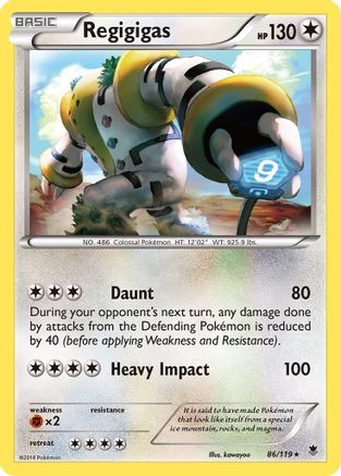 Regigigas  - Holofoil XY  Phantom Forces - Holo Rare XY - Phantom Forces Pokemon Single  Squirtle Squad Card Shop.