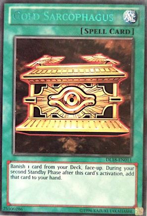 Gold Sarcophagus (Green) (DL18-EN011) - Duelist League Promo Unlimited Duelist League Promo Yugioh Single  Squirtle Squad Card Shop.