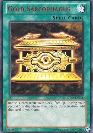 Gold Sarcophagus (Red) (DL18-EN011) - Duelist League Promo Unlimited Duelist League Promo Yugioh Single  Squirtle Squad Card Shop.