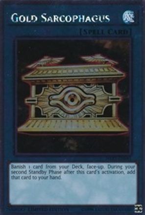 Gold Sarcophagus (NKRT-EN041) - Noble Knights of the Round Table Box Set Limited Noble Knights of the Round Table Box Set Yugioh Single  Squirtle Squad Card Shop.