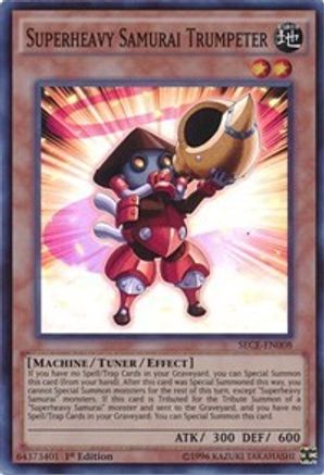 Superheavy Samurai Trumpeter (SECE-EN008) - Secrets of Eternity 1st Edition Secrets of Eternity Yugioh Single  Squirtle Squad Card Shop.