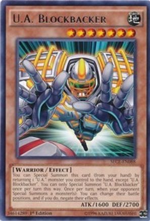 U.A. Blockbacker (SECE-EN088) - Secrets of Eternity Unlimited Secrets of Eternity Yugioh Single  Squirtle Squad Card Shop.