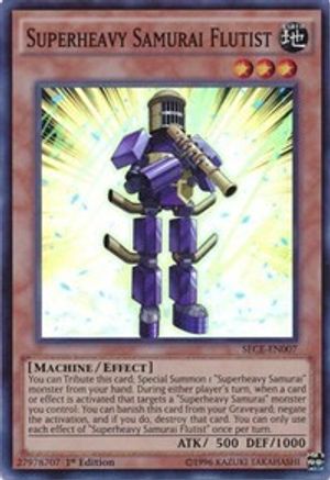 Superheavy Samurai Flutist (SECE-EN007) - Secrets of Eternity Unlimited Secrets of Eternity Yugioh Single  Squirtle Squad Card Shop.