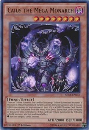 Caius the Mega Monarch (SECE-EN035) - Secrets of Eternity Unlimited Secrets of Eternity Yugioh Single  Squirtle Squad Card Shop.