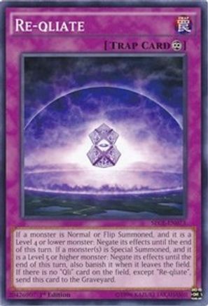Re-qliate (SECE-EN073) - Secrets of Eternity Unlimited Secrets of Eternity Yugioh Single  Squirtle Squad Card Shop.
