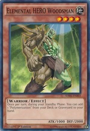 Elemental HERO Woodsman (SDHS-EN003) - Structure Deck: HERO Strike 1st Edition Structure Deck: HERO Strike Yugioh Single  Squirtle Squad Card Shop.