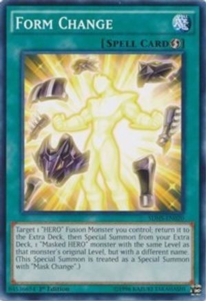 Form Change (SDHS-EN020) - Structure Deck: HERO Strike 1st Edition Structure Deck: HERO Strike Yugioh Single  Squirtle Squad Card Shop.