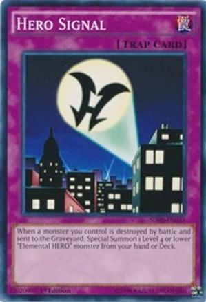 Hero Signal (SDHS-EN035) - Structure Deck: HERO Strike 1st Edition Structure Deck: HERO Strike Yugioh Single  Squirtle Squad Card Shop.