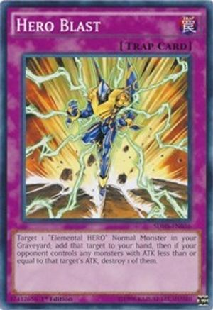 Hero Blast (SDHS-EN036) - Structure Deck: HERO Strike 1st Edition Structure Deck: HERO Strike Yugioh Single  Squirtle Squad Card Shop.