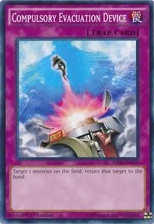 Compulsory Evacuation Device (SDHS-EN039) - Structure Deck: HERO Strike Unlimited Structure Deck: HERO Strike Yugioh Single  Squirtle Squad Card Shop.
