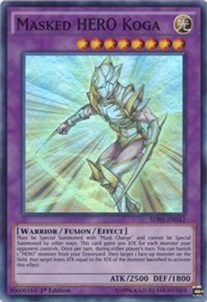 Masked HERO Koga (SDHS-EN042) - Structure Deck: HERO Strike 1st Edition Structure Deck: HERO Strike Yugioh Single  Squirtle Squad Card Shop.