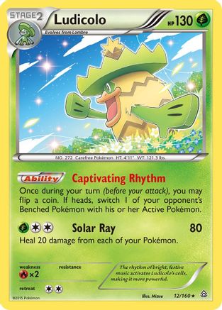 Ludicolo  - Holofoil XY  Primal Clash - Holo Rare XY - Primal Clash Pokemon Single  Squirtle Squad Card Shop.