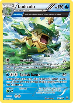 Ludicolo (Alpha) 037  XY  Primal Clash - Rare XY - Primal Clash Pokemon Single  Squirtle Squad Card Shop.