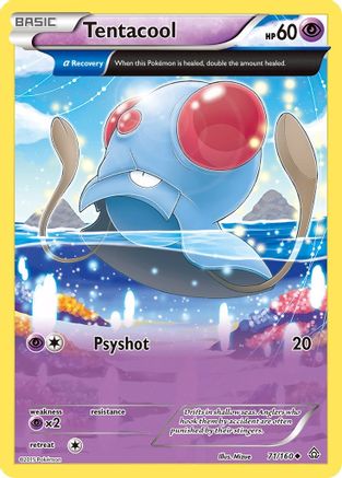 Tentacool (Alpha) 071  XY  Primal Clash - Uncommon XY - Primal Clash Pokemon Single  Squirtle Squad Card Shop.