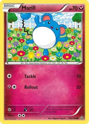 Marill 102  XY  Primal Clash - Common XY - Primal Clash Pokemon Single  Squirtle Squad Card Shop.