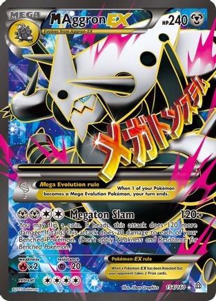 M Aggron EX (154 Full Art)/160  - Holofoil XY  Primal Clash - Ultra Rare XY - Primal Clash Pokemon Single  Squirtle Squad Card Shop.