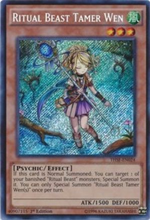 Ritual Beast Tamer Wen (THSF-EN024) - The Secret Forces Unlimited The Secret Forces Yugioh Single  Squirtle Squad Card Shop.