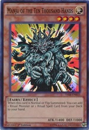 Manju of the Ten Thousand Hands (THSF-EN033) - The Secret Forces 1st Edition The Secret Forces Yugioh Single  Squirtle Squad Card Shop.
