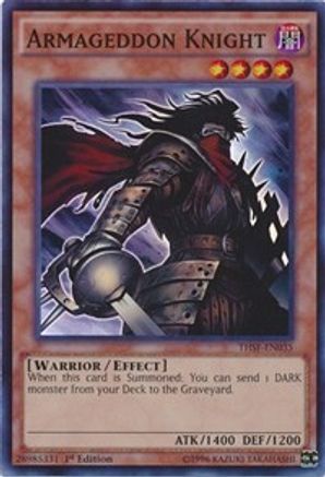 Armageddon Knight (THSF-EN035) - The Secret Forces 1st Edition The Secret Forces Yugioh Single  Squirtle Squad Card Shop.