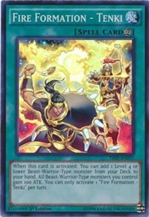 Fire Formation - Tenki (THSF-EN057) - The Secret Forces Unlimited The Secret Forces Yugioh Single  Squirtle Squad Card Shop.