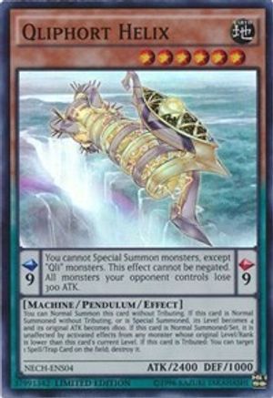 Qliphort Helix (SE) (NECH-ENS04) - The New Challengers Limited The New Challengers Yugioh Single  Squirtle Squad Card Shop.