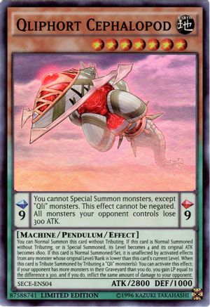Qliphort Cephalopod (SE) (SECE-ENS04) - Secrets of Eternity Limited Secrets of Eternity Yugioh Single  Squirtle Squad Card Shop.