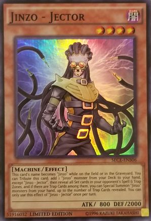 Jinzo - Jector (SE) (SECE-ENS06) - Secrets of Eternity Limited Secrets of Eternity Yugioh Single  Squirtle Squad Card Shop.