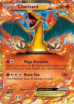 Charizard EX XY17  - Holofoil XY Promos - Promo XY Promos Pokemon Single  Squirtle Squad Card Shop.