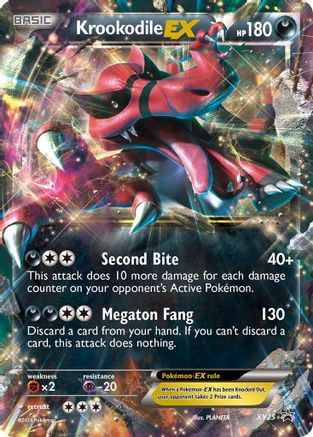 Krookodile EX XY25  - Holofoil XY Promos - Promo XY Promos Pokemon Single  Squirtle Squad Card Shop.