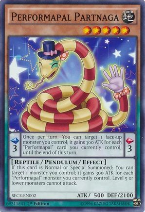 Performapal Partnaga (SECE-EN002) - Secrets of Eternity Unlimited Secrets of Eternity Yugioh Single  Squirtle Squad Card Shop.