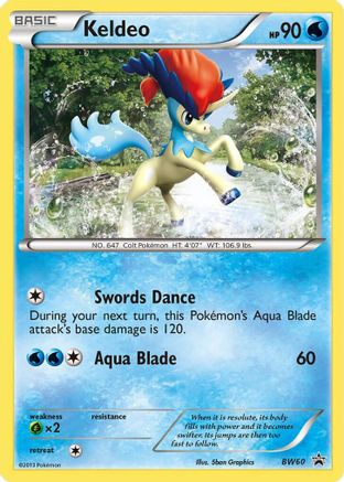Keldeo - BW60  Black and White Promos - Promo Black and White Promos Pokemon Single  Squirtle Squad Card Shop.