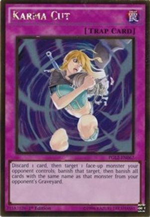 Karma Cut (PGL2-EN067) - Premium Gold: Return of the Bling Unlimited Premium Gold: Return of the Bling Yugioh Single  Squirtle Squad Card Shop.