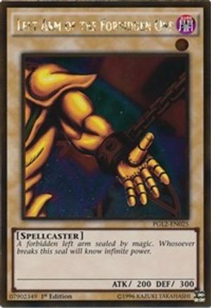 Left Arm of the Forbidden One (PGL2-EN025) - Premium Gold: Return of the Bling Unlimited Premium Gold: Return of the Bling Yugioh Single  Squirtle Squad Card Shop.