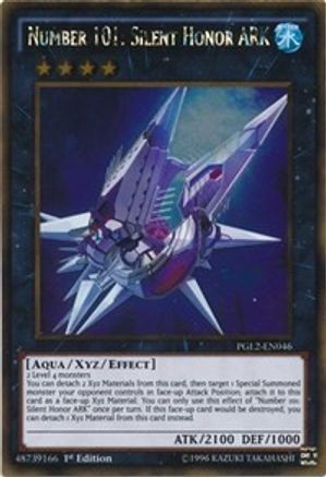 Number 101: Silent Honor ARK (PGL2-EN046) - Premium Gold: Return of the Bling 1st Edition Premium Gold: Return of the Bling Yugioh Single  Squirtle Squad Card Shop.